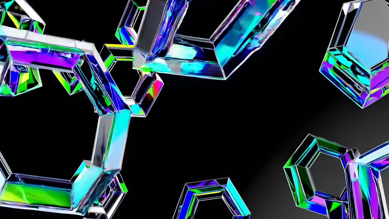 추상적인 기하학적 육각형 패턴