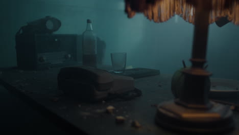 abandoned room scene
