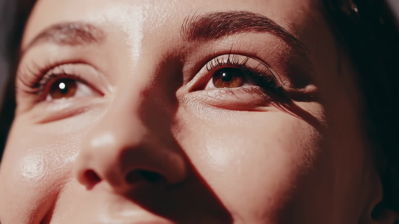 Close-up Portrait of a Woman with Natural Makeup