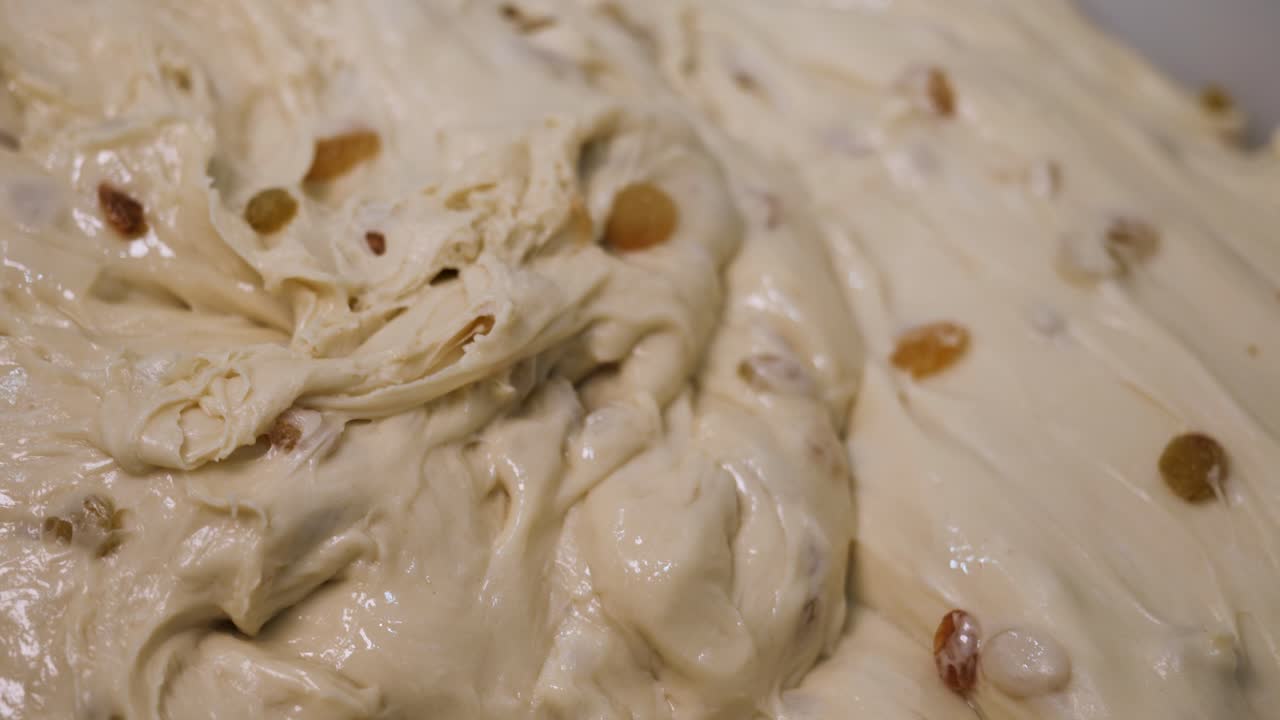 유리  을 만들기 위한 혼합 반죽