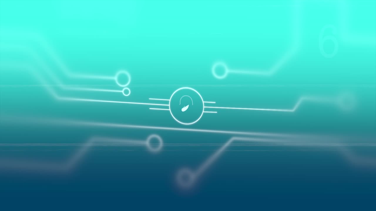 Fingerprint on glowing blue technological background.