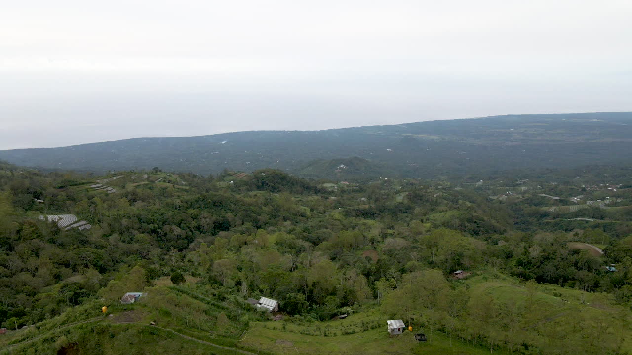 Aerial view of amazing landscape in Bali