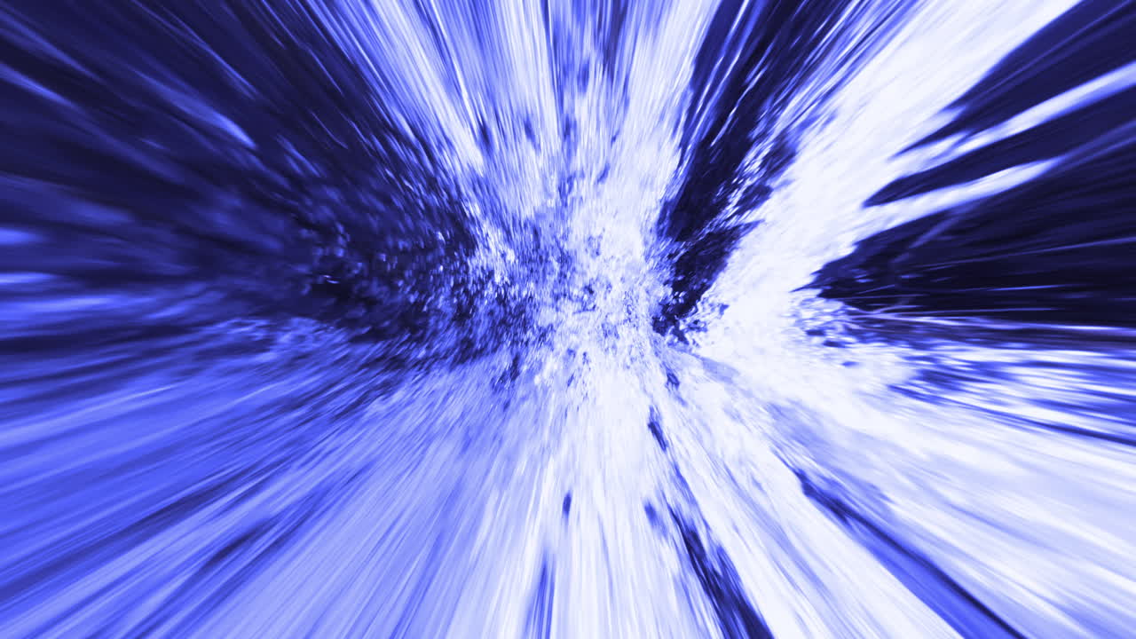 Fast Moving Abstract Water Flowing Above and Below. Organic Particles Motion Graphics. Wallpaper Background Illustrative Asset.