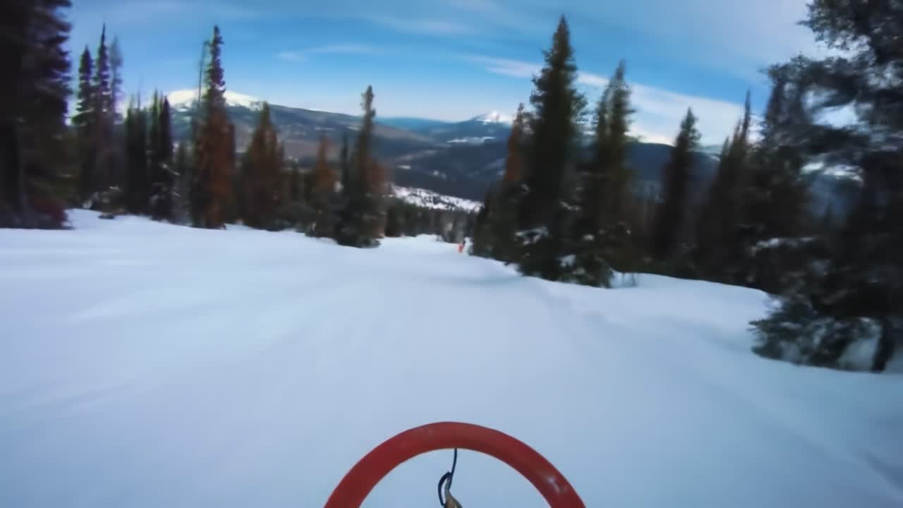 Snowy Mountain Ski Slope