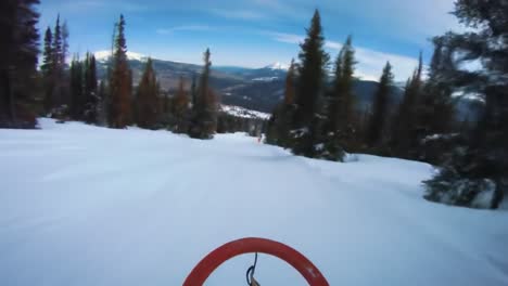 snowy mountain ski slope