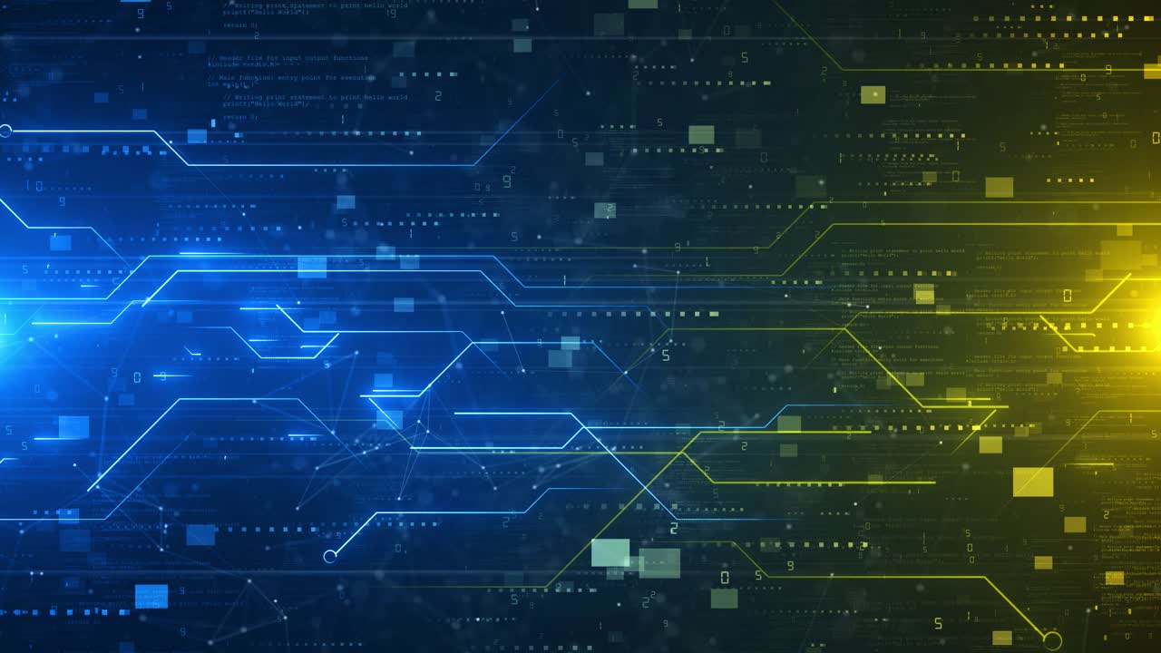Abstract futuristic digital technology background artificial intelligence circuit lines design ai