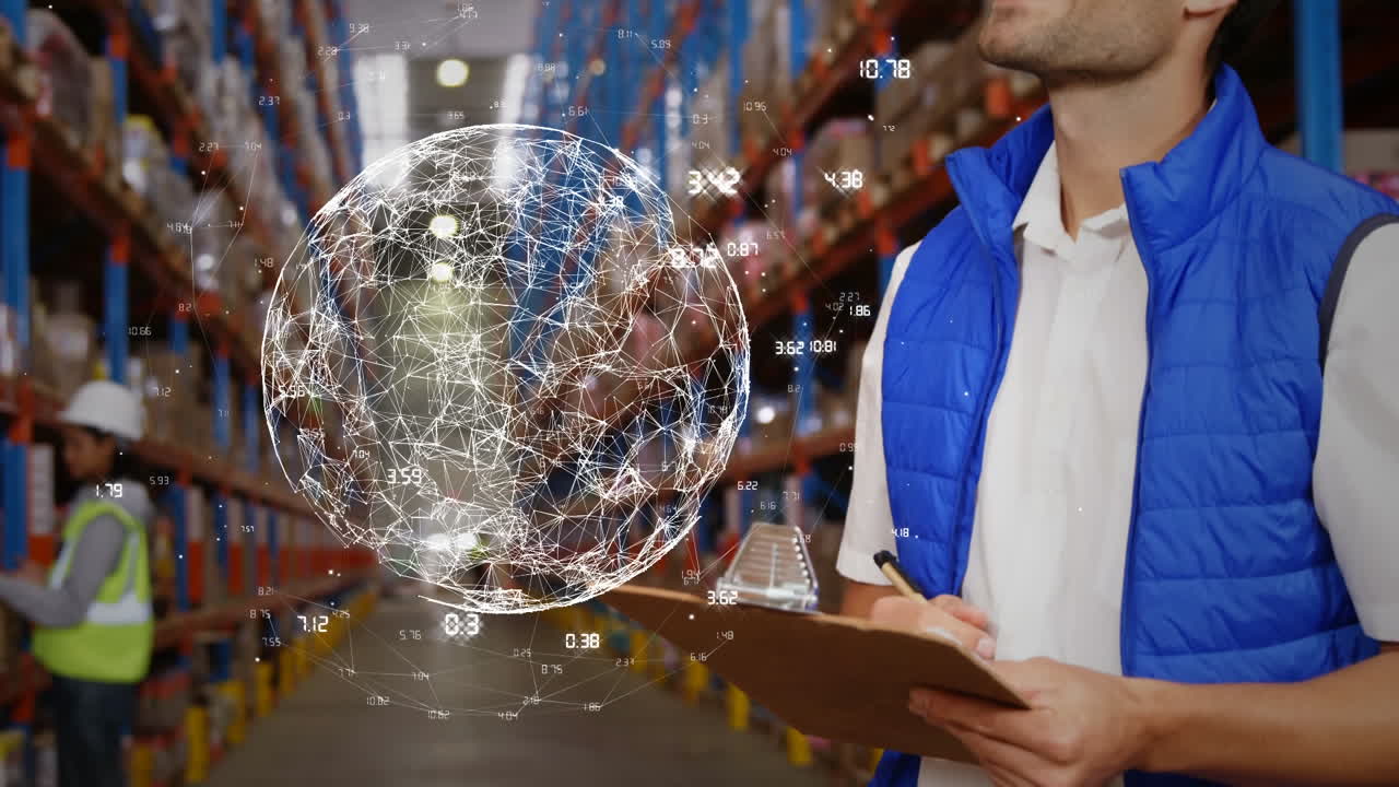 trabajadores de almacén trabajando juntos