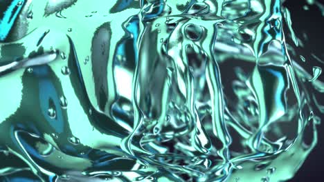 looping greenish liquid