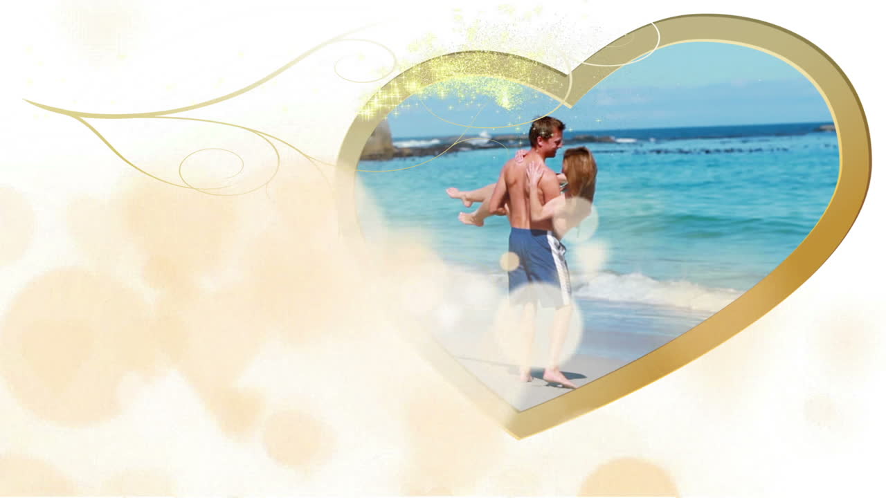 사랑에 빠진 커플의 몬태지