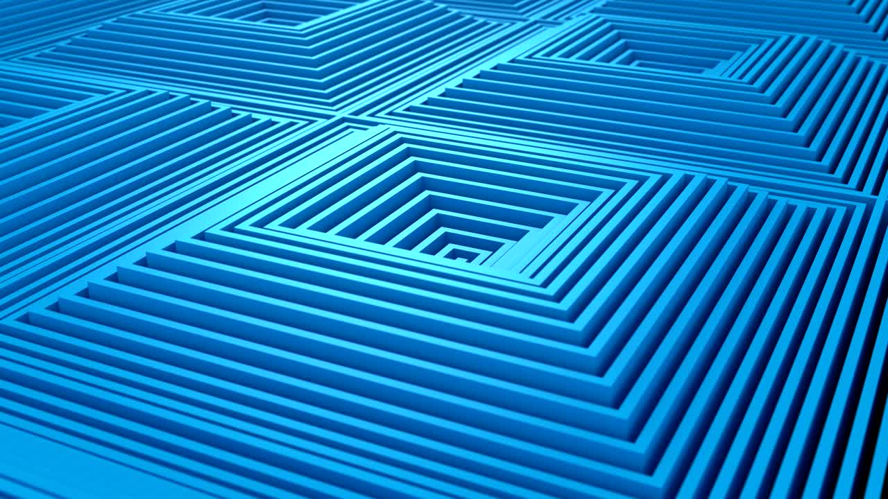 los cuadrados formaron una onda