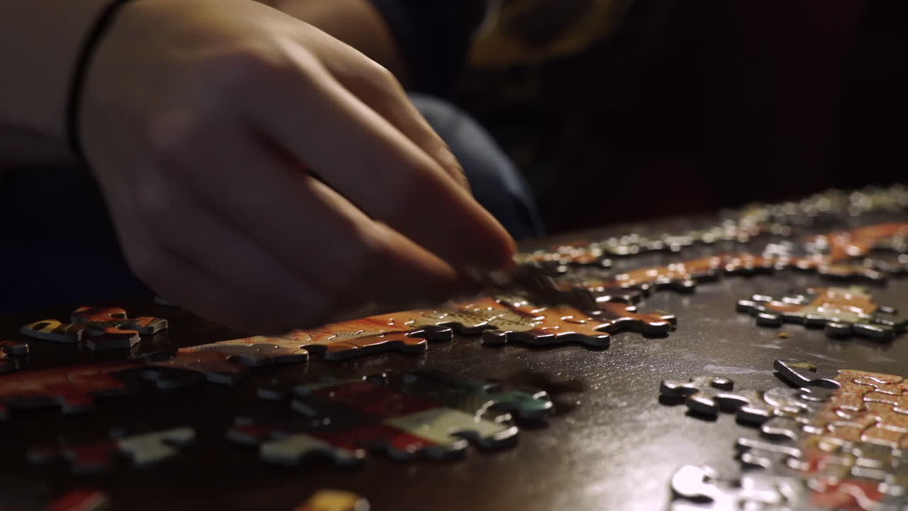 완벽한 퍼즐 조각을 함께 연결하려고