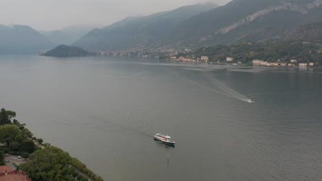 Jib-up-of-boat-on-a-vast-and-beautiful-lake