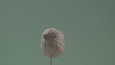 maní girando con bucle en la pantalla verde para la llave de croma