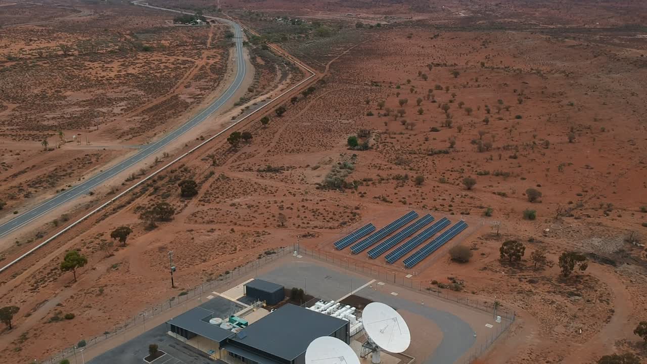 Satellite dishes in the outback of Australia