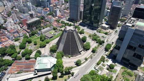 metropolitan cathedral church at downtown rio de janeiro brazil at sunny day