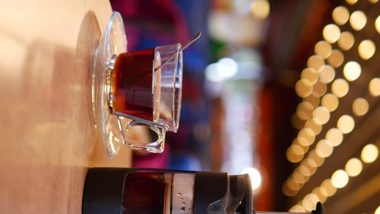 Tea and french press on a table