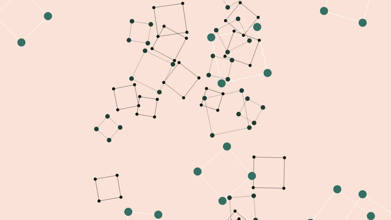 A Pattern Of Colorful Squares And Dots