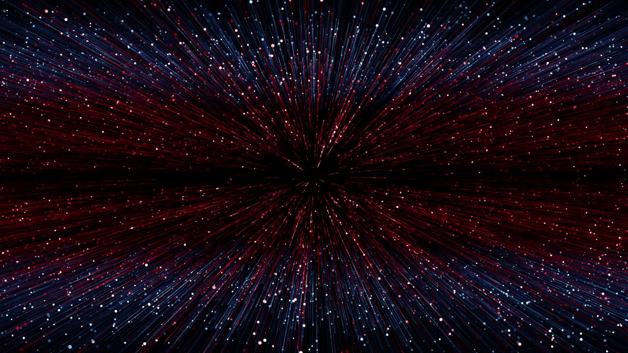 partículas azul rojo evento juego tráiler títulos escenario de concierto cinematográfico bucle de fondo