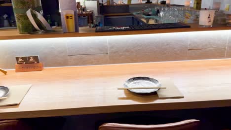 a serene, well-set table in a restaurant