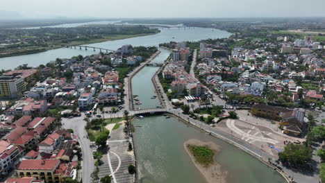 4K-Aerial-of-Hoian,-Vietnam