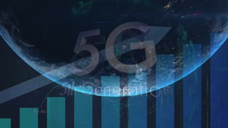 Animación-De-Estadísticas-Y-Procesamiento-De-Datos-Con-Texto-5g-Y-Flecha-Sobre-El-Globo