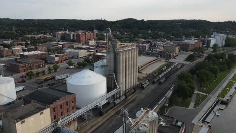 aerial view of red wing minnesota