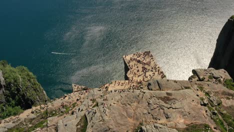 Aerial-footage-Pulpit-Rock-Preikestolen-Beautiful-Nature-Norway