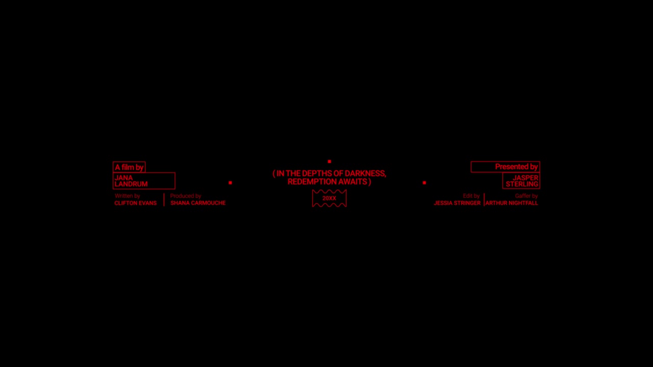Film End Credits Pack 13