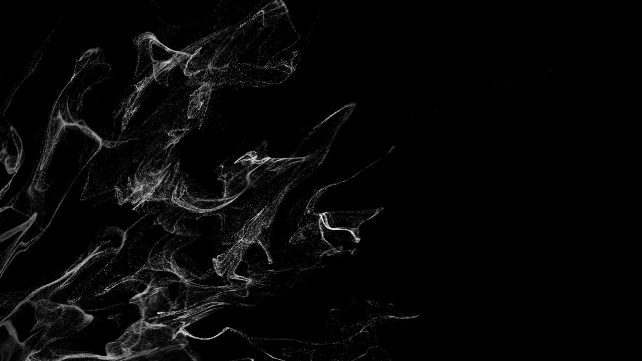 Simulazione di particelle di polvere glitterata