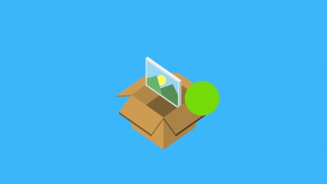 almacenamiento en cajas de cartón