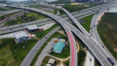 a bird's-eye view of traffic on a road