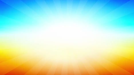 vintage abstracto de fondo azul naranja con rayos de luz solar