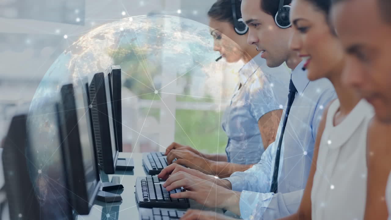 trabajadores de servicio al cliente