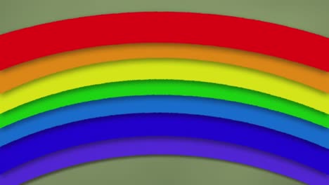 animation of multicolored stipes moving over gray background