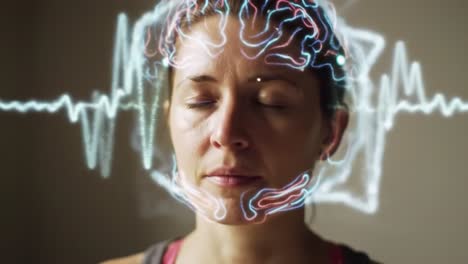 exploring the depths of consciousness: a visual journey into the mind’s inner workings highlighted by electromagnetic waveforms