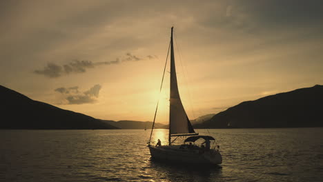 sunset sailing yacht