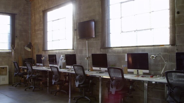 Empty Interior Of Modern Design Office Shot On R3D