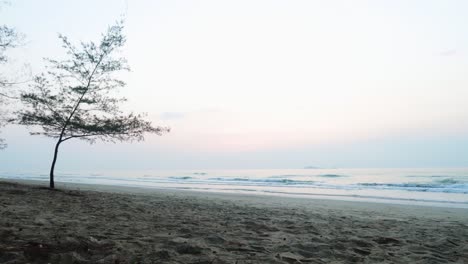 time lapse sunrise beach in southern thailand
