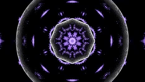 fondo decorativo abstractamente adornado con bucles. caleidoscopio o mandala en 3d.