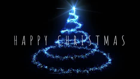 Happy-Christmas-text-and-lights-4k