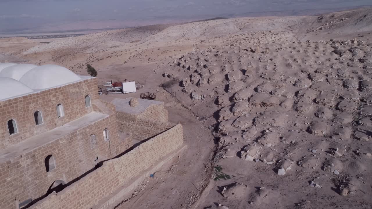 sitio y mezquita de nabi musa en el desierto de judea, israel tumba del profeta moisés