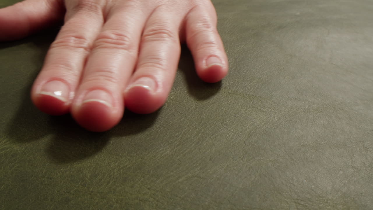 Hand on Leather