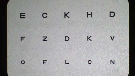 eye chart