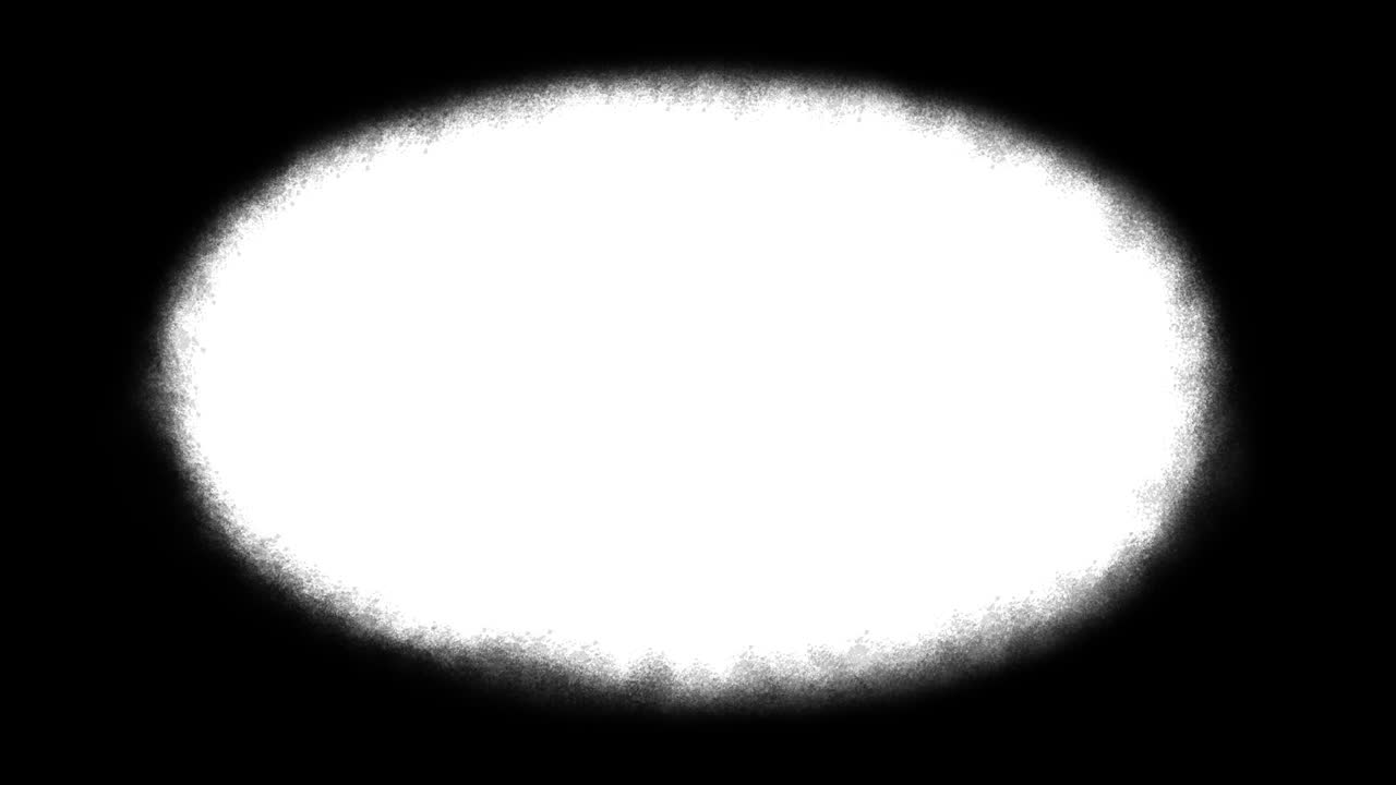 Grunge vignette frame animation, on a white background