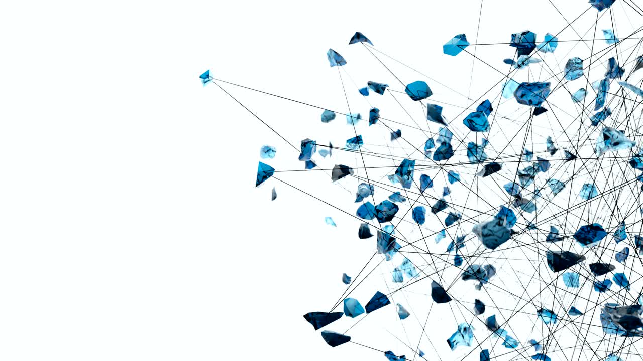 4K Abstract Glass Fracture.