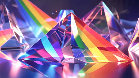 colorful rainbow prism reflections