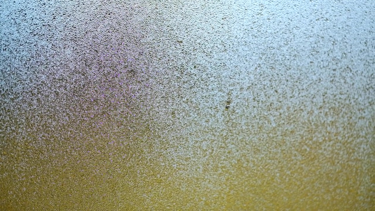 Water droplet condensation on glass