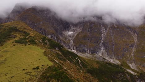 Circle-pan-of-Hochkonig-Austrian-alps,-Europe-places,-Aerial-view,-day