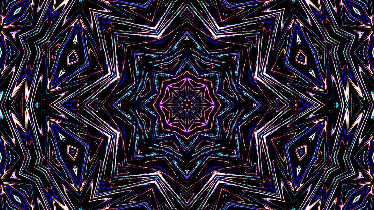 luz abstracta brillante que gobierna el color completo, caleidoscopio