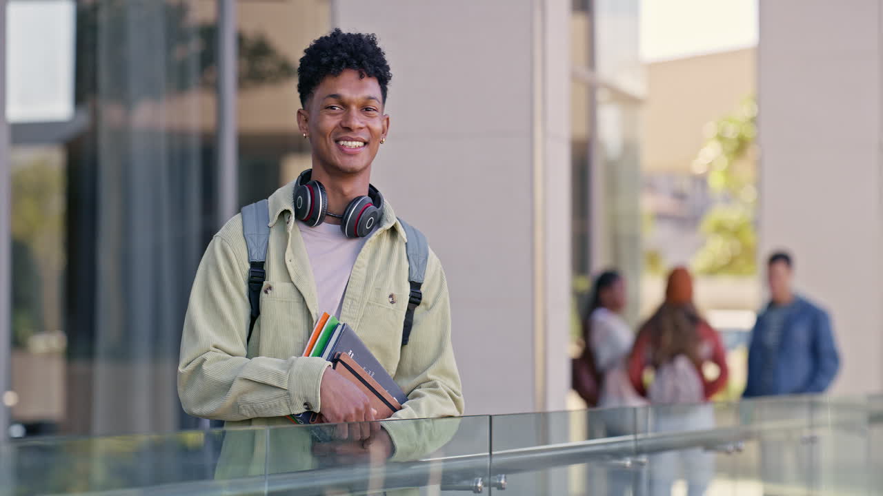 College student on campus